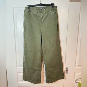 Torrid green straight leg baggy skater style pants size 12